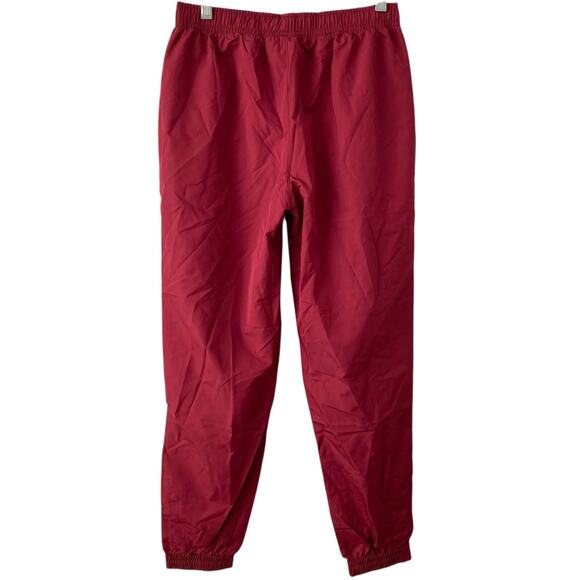 NEW ASICS Junior's Upsurge Windbreaker Jogger Track Pants Red Size XL Athleisure - Picture 3 of 5
